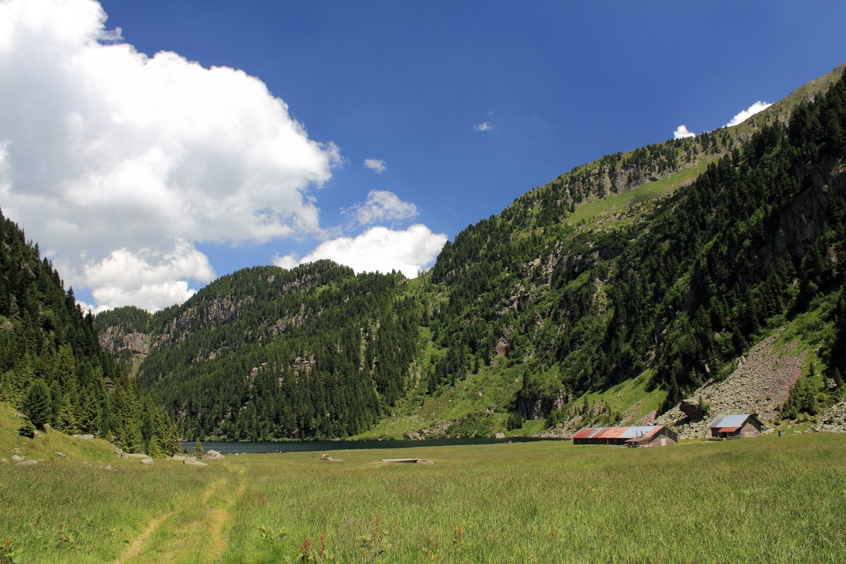 Regional landscape in Trentino, Italy